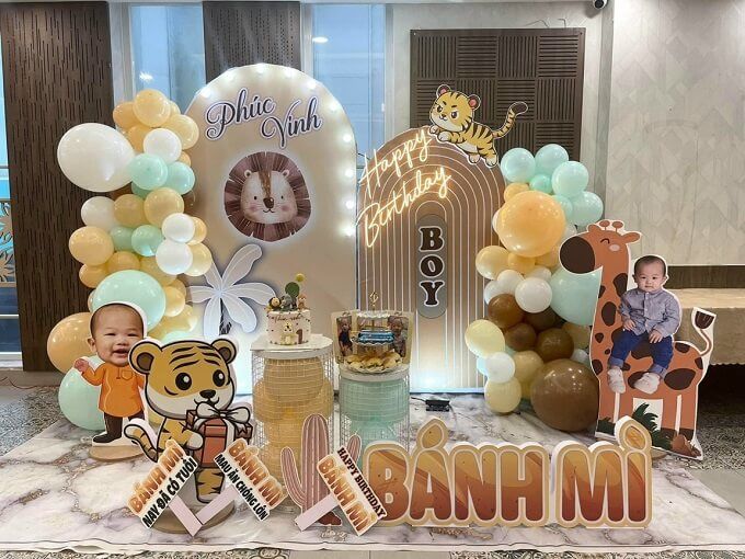 Sky Event - Trang trí sinh nhật bé trai Gia Minh chủ đề Safari